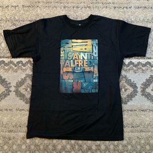 Saint Alfred Black Graphic T-Shirt Medium